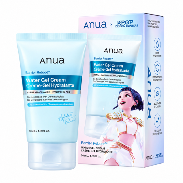 ژل کرم آبرسان آنوا ترمیم کنننده عروسکی حجم ۵۰ میلی‌لیتر | Anua water Gel Cream