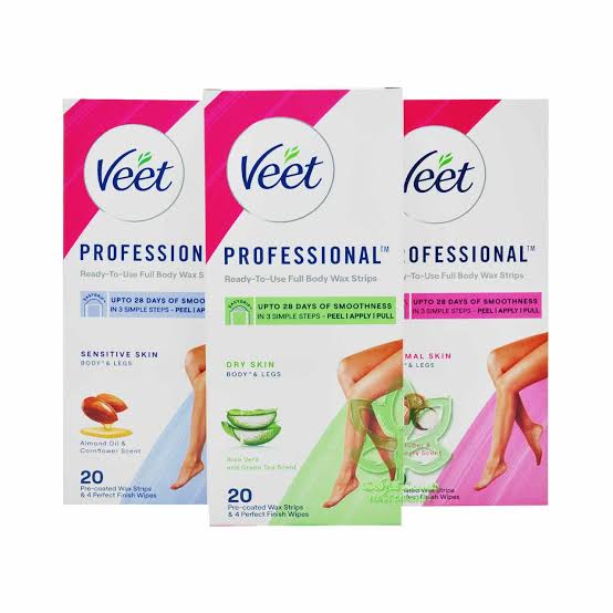 نوار موبر ویت Veet برای انواع پوست بسته 20 عددی -اصل